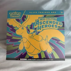 Pokemon TCG Elite Trainer Box Mega Evolution Ascended Heroes Dragonite EN 2024 - Image 1