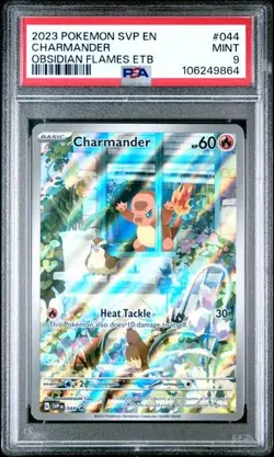 Obsidian Flames - Charmander 044 - Pokemon ETB SVP 044 - PSA 9 - Mint - Image 1
