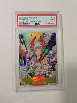 2025 ONE PIECE PROMOS ILLUSTRATION BOX VOL.2 #016 YAMATO PSA 9 - Image 1