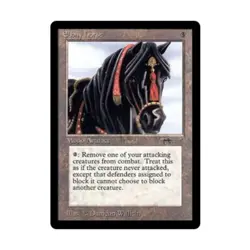 WOTC MtG Arabian Nights Ebony Horse (U2) EX - Image 1