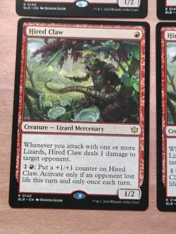 4x Hired Claw **NEAR MINT** **UNPLAYED** MTG - Image 4