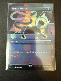 Magic The Gathering MTG MENTAL MISSTEP FOIL Secret Lair NM - Image 1