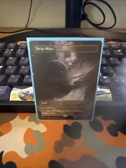 MTG Galaxy Foil Borderless Strip Mine Secret Lair Totally Spaced Out #472 - Image 1