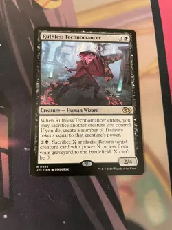 MTG - RUTHLESS TECHNOMANCER - RARE - NM - J25 - Image 1