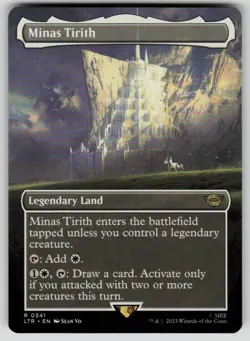 Minas Tirith (0341) (Borderless) The Lord of the Rings 341 MTG NM - Image 1