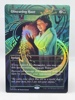Magic The Gathering - Obscuring Haze (Borderless) - Commander Masters (CMM) Foil - Image 1