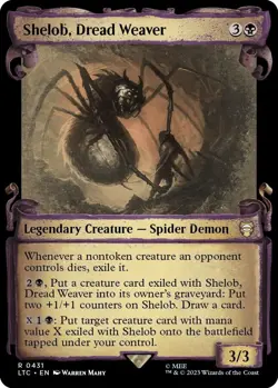 MTG Shelob, Dread Weaver 431 Rare Showcase Scrolls LTC - Image 1