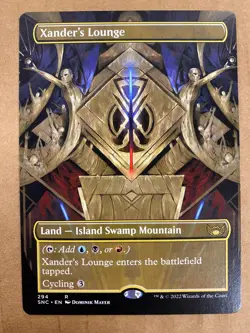 MTG 1x BORDERLESS Xander's Lounge # 294 Streets of New Capenna Magic the x1 NM - Image 1