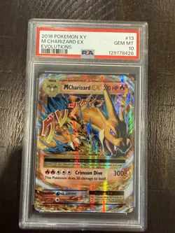 2016 POKEMON M CHARIZARD EX #13 XY EVOLUTIONS PSA 10 - Image 1