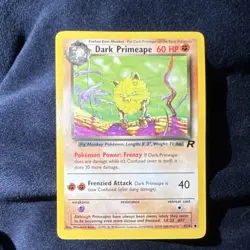 Pokemon Dark Primeape 43/82 Team Rocket Uncommon Regular Unlimited 2000 60 HP - Image 1