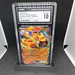 Pokemon Charizard ex CGC 10 006/165 Sv2a Card 151 2023 Japanese Holo - Image 1