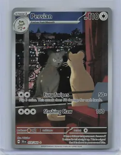 Persian 078/064 Illustration Rare Shrouded Fable Pokemon Near Mint - Image 1