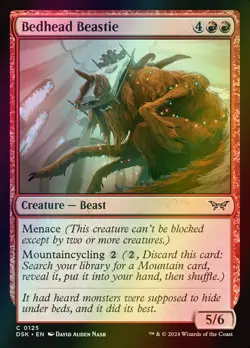 MTG Bedhead Beastie Foil ** Duskmourn: House of Horror ** English - Image 1