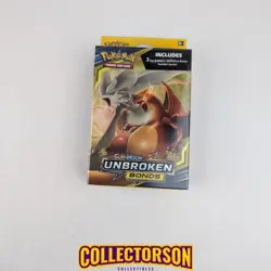 Pokemon Unbroken Bonds Booster Box Charizard Reshiram English 2020 3 Packs - Image 1