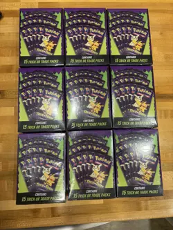 Pokemon Trick or Trade Booster Box 15 Packs Pikachu Mimikyu English Nintendo - Image 2