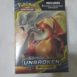 Pokemon TCG Sun & Moon Unbroken Bonds 3 Booster Packs English 2020 Charizard - Image 1
