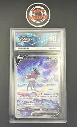 Pokemon TCG Suicune V GG38 Crown Zenith Ace 10 - Image 1