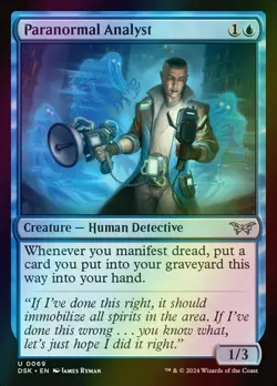 MTG Paranormal Analyst Foil ** Duskmourn: House of Horror ** English - Image 1