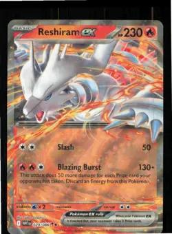 Reshiram ex 020/086 Holo Double Rare White Flare Pokemon Near Mint - Image 1