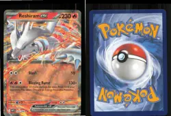 Reshiram ex 020/086 Holo Double Rare White Flare Pokemon Near Mint - Image 3