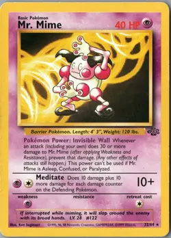 Mr. Mime (22) Rare Jungle 22/64 NM Unlimited - Pokemon - Image 1