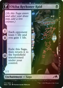 MTG Okiba Reckoner Raid // Nezumi Road Captain Foil ** Neon Dynasty ** English - Image 1