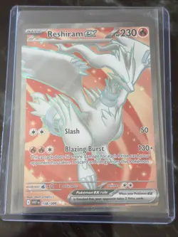 Reshiram ex 158/086 Pokemon White Flare Full Art Ultra Rare - Image 1