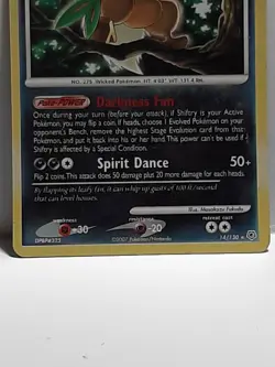 Shiftry 14/130 Diamond and Pearl Pokemon Rare Used Damaged Please See Pictures - Image 4