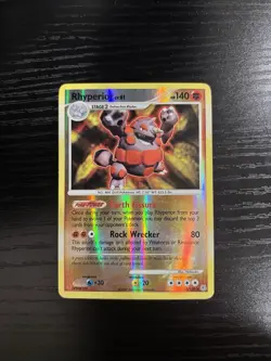 Pokemon Rhyperior 12/130 Diamond and Pearl Reverse Holo 2007 English - Image 1
