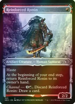 MTG Reinforced Ronin Showcase Foil ** Kamigawa: Neon Dynasty ** English - Image 1