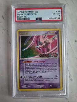 2005 POKEMON EX DEOXYS #17 DEOXYS-REVERSE FOIL STAMPED PSA 6 - Image 2