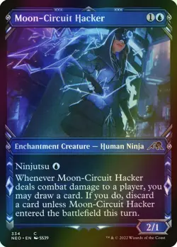 MTG Moon-Circuit Hacker Showcase Foil ** Kamigawa: Neon Dynasty ** English - Image 1