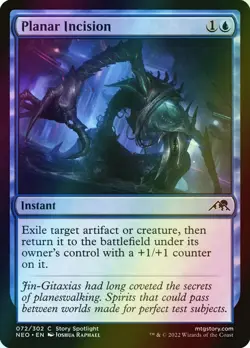 MTG Planar Incision Foil ** Kamigawa: Neon Dynasty ** English - Image 1