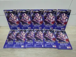 One Piece TCG The Azure Sea's Seven Sleeved Booster Pack (OP-14) Lot of 11 - Image 1