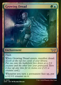 MTG Growing Dread Foil ** Duskmourn: House of Horror ** English - Image 1