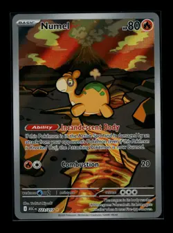 Pokemon TCG Numel Full Art Holo Fire 223/217 Ascended Heroes Card NM - Image 1