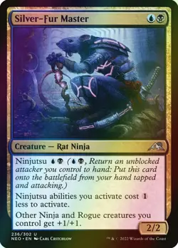 MTG Silver-Fur Master Foil ** Kamigawa: Neon Dynasty ** English - Image 1