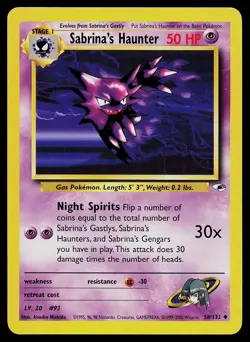 Pokemon Card - Sabrina's Haunter Gym Heroes 58/132 Uncommon - Image 1