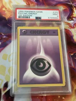 Pokemon Base Set Psychic Energy 1st Edition Shadowless Card 101/102 - Image 1