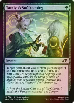 MTG Tamiyo's Safekeeping Foil ** Kamigawa: Neon Dynasty ** English - Image 1