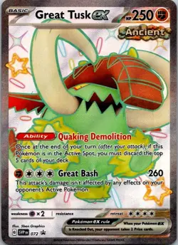 Great Tusk ex Promo SV: Scarlet & Violet Promo Cards 072 NM - Image 1