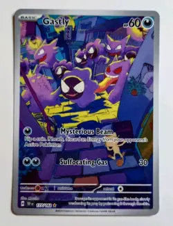 Pokemon TCG Gastly Illustration Rare Card 177/162 Temporal Forces NM - Image 1