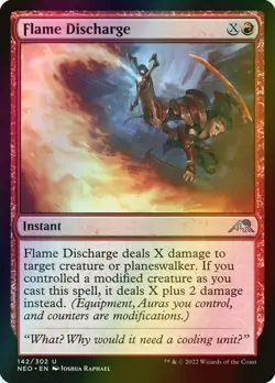 MTG Flame Discharge Foil ** Kamigawa: Neon Dynasty ** English - Image 1