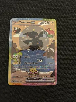 Bubble Zekrom - Pokemon Card - TCG Display Art Card - Star Holo - Image 1