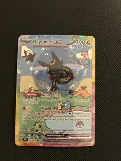 Shiny Rayquaza EX Pokemon Card Display Art Card - Image 1