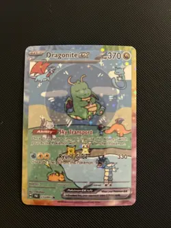 Shiny Dragonite EX Pokemon Card Display Art Card - Image 1