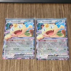 Pokemon perfect order Meowth EX Holo 062/088 2 Cards Nintendo English - Image 1
