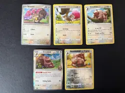 Pokemon TCG Scarlet & Violet Skwovet & Greedent Card Lot (5 Cards, English) - Image 1