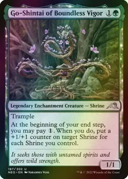 MTG Go-Shintai of Boundless Vigor Foil ** Kamigawa: Neon Dynasty ** English - Image 1