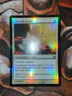 NM FOIL Ethereal Armor Return to Ravnica RTR MTG Magic the Gathering 1st Edition - Image 1